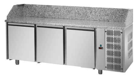 Tecnodom PZ03MID80 – 3-Door Refrigerated Pizza Counter